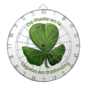 Egal wie lange der Tag ist, der Abend kommt. Dartscheibe