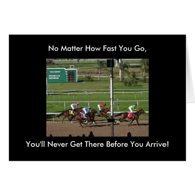 Egal wie schnell du gehst, du wirst nie dorthin ko (Vorderseite (Horizontal))