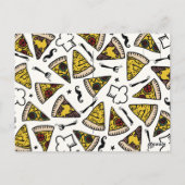 Egal, wie Sie es schneiden Pizza Postkarte Größe V (Rückseite)