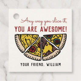 Egal, wie Sie es schneiden Pizza Valentine Gefalle Geschenkanhänger