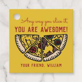 Egal, wie Sie es schneiden Pizza Valentine Gefalle Geschenkanhänger