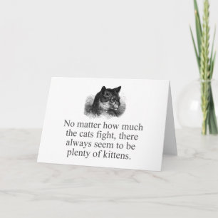 Egal wie viel Katzen kämpfen Karte