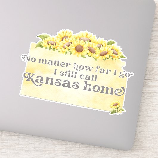 Egal wie weit ich gehe, rufe ich immer noch Kansas Aufkleber (Detail)