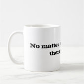 Egal wo Sie gehen….dort sind Sie Kaffeetasse (Links)