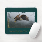 EGELN, KROW, TOTEM POLE & FEHLERHAFTE WALDgeschenk Mousepad (Mit Mouse)
