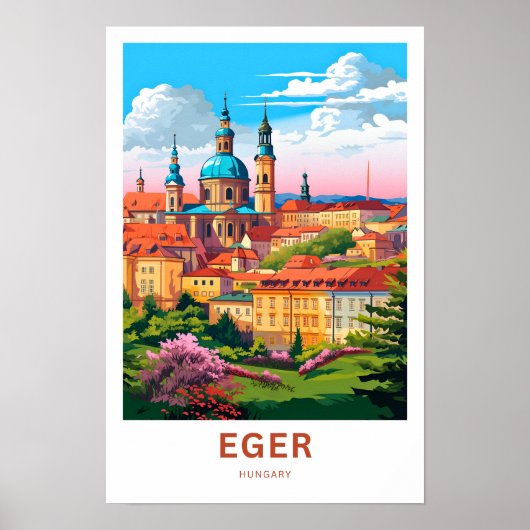 Eger Hungary Travel Print Poster (Vorne)