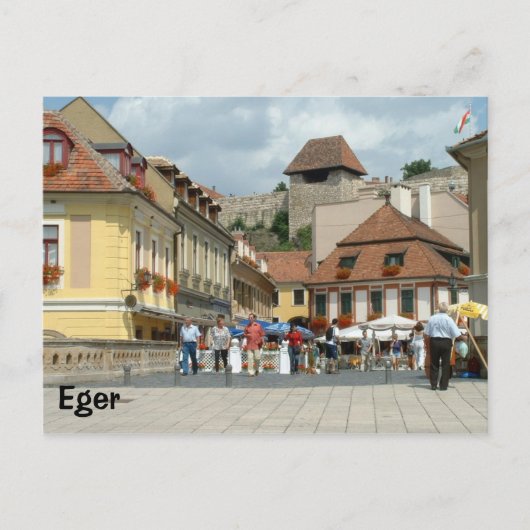 Eger Postkarte (Vorderseite)