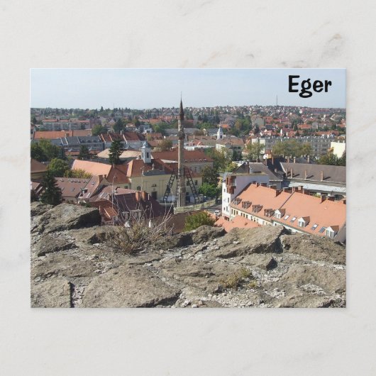 Eger Postkarte (Vorderseite)
