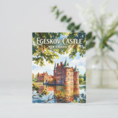 Egeskov Schloss Dänemark Postkarte (Stehend Vorderseite)