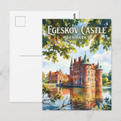 Egeskov Schloss Dänemark Postkarte (Vorne/Hinten)