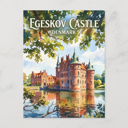 Egeskov Schloss Dänemark Postkarte (Vorderseite)