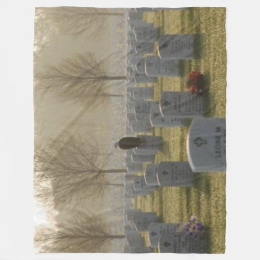 EGFL anlässlich des MILITÄRISCHEN ZEMETARS Fleecedecke (Vorderseite)