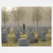 EGFL anlässlich des MILITÄRISCHEN ZEMETARS Fleecedecke (Vorderseite (Horizontal))