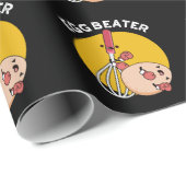Egg Beater Funny Boxing Pub Dark BG Geschenkpapier (Rolleneckpunkt)