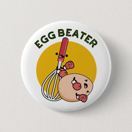 Egg Beater Funny Boxing Puff Button (Vorderseite)