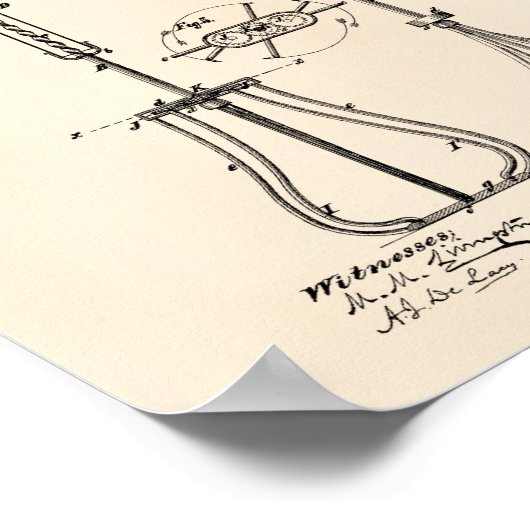 Egg Beaters 1874 Patentart - Alter Peper Poster (Ecke)