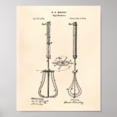 Egg Beaters 1874 Patentart - Alter Peper Poster (Vorne)