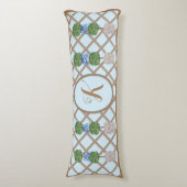 Egg Blue Chinoiserie Ginger Jar Jars Topiary  Seitenschläferkissen (Vorderseite Vertikal)