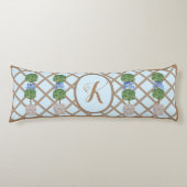 Egg Blue Chinoiserie Ginger Jar Jars Topiary Seitenschläferkissen (Vorderseite)