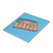 Egg carton cartoon illustration fliese (Seite)