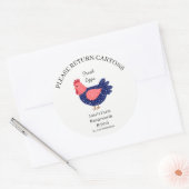 Egg Carton Label customize egg box free range Runder Aufkleber (Umschlag)