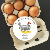 Egg Carton Label customize egg box free range Runder Aufkleber