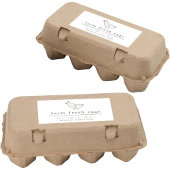 Egg Carton Label - Personalize for Farm or Coop Rechteckiger Aufkleber