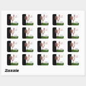 Egg Carton Rooster Guten Morgen Terrakotta Weckte Quadratischer Aufkleber (Blatt)