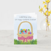 Egg-cellent Easter card Karte (Gelbe Blume)