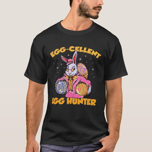 Egg cellent Egg Hunter  Bunny Easter Day For Boys  T-Shirt (Vorderseite)