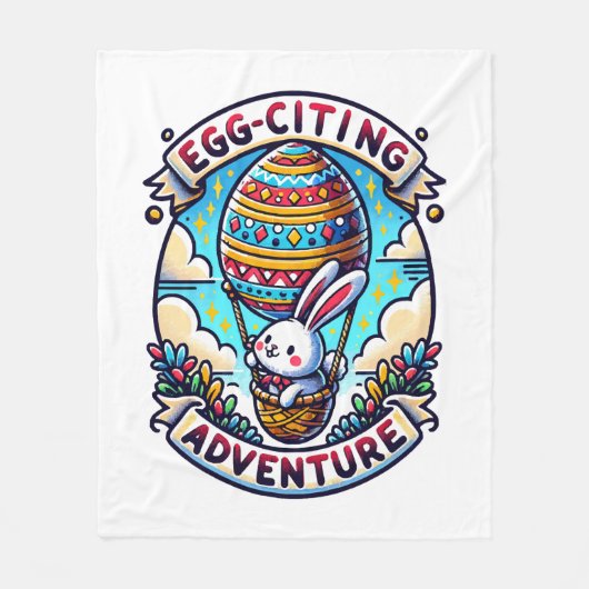 Egg-Citing Adventure Fleecedecke (Vorderseite)