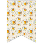 EGG-CITING BBQ BABY BIRTHDAY WIMPELKETTE (Erste Fahne)