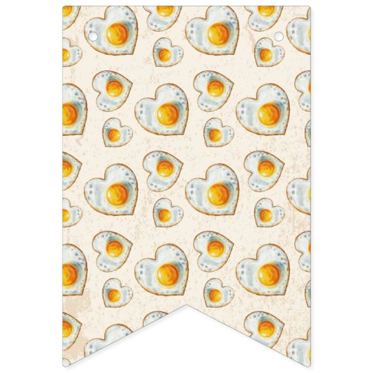 EGG-CITING BBQ BABY BIRTHDAY WIMPELKETTE (Erste Fahne)