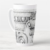 EGG & DART hohe Latte-Tasse Milchtasse (Linke Ecke)