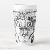 EGG & DART hohe Latte-Tasse Milchtasse (Vorderseite)