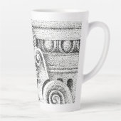 EGG & DART hohe Latte-Tasse Milchtasse (Rechts)