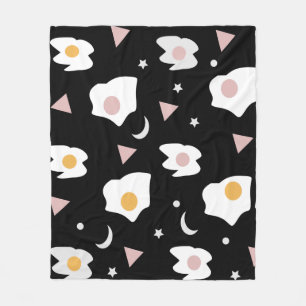 Egg Dinner Moon Confetti Muster Fleecedecke