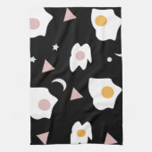 Egg Dinner Moon Confetti Muster Geschirrtuch (Vertikal)