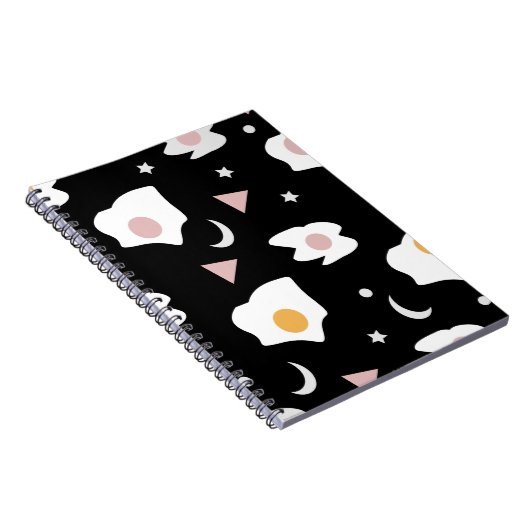 Egg Dinner Moon Confetti Muster Notizblock (Rechte Seite)