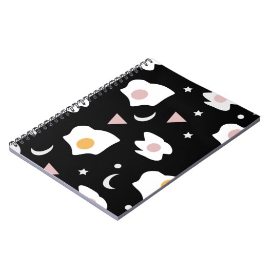 Egg Dinner Moon Confetti Muster Notizblock (Linke Seite)