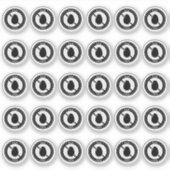 Egg Free Wedding Place Card Mini Food Allergy Aufkleber (Vorderseite)