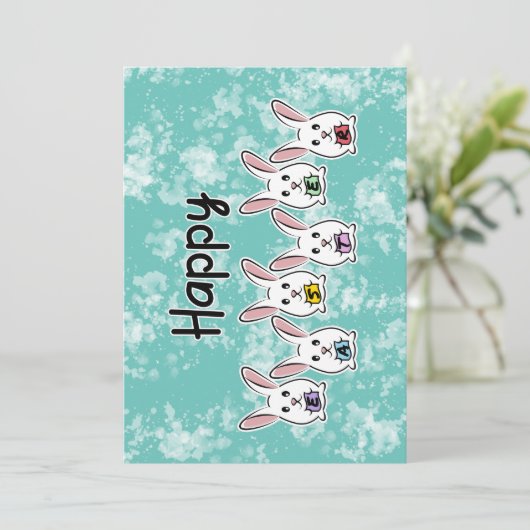 Egg Gestaltete Osterkaninchen (Stehend Vorderseite)