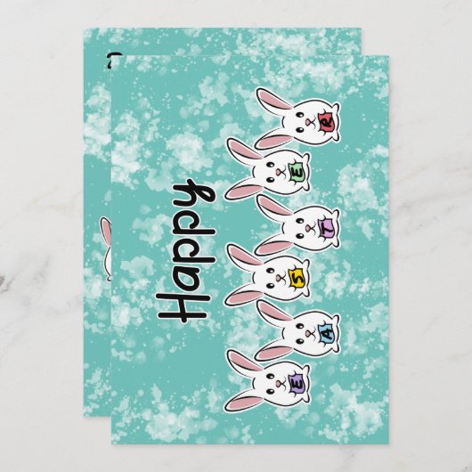 Egg Gestaltete Osterkaninchen (Vorne/Hinten)