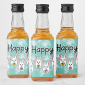 Egg Gestaltete Osterkaninchen Alkoholflaschenetikett (Flaschen)