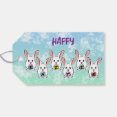 Egg Gestaltete Osterkaninchen Geschenkanhänger (Rückseite Horizontal)