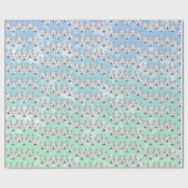 Egg Gestaltete Osterkaninchen Geschenkpapier (Flach)