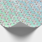 Egg Gestaltete Osterkaninchen Geschenkpapier (Ecke)