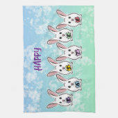 Egg Gestaltete Osterkaninchen Geschirrtuch (Vertikal)