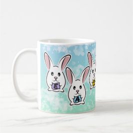 Egg Gestaltete Osterkaninchen Kaffeetasse