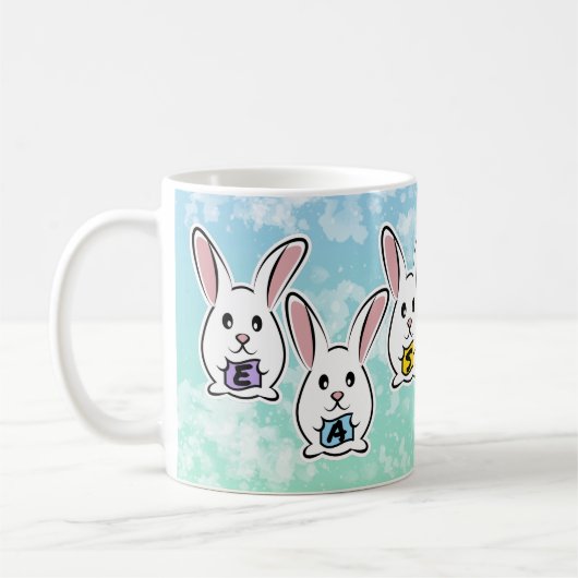 Egg Gestaltete Osterkaninchen Kaffeetasse (Links)